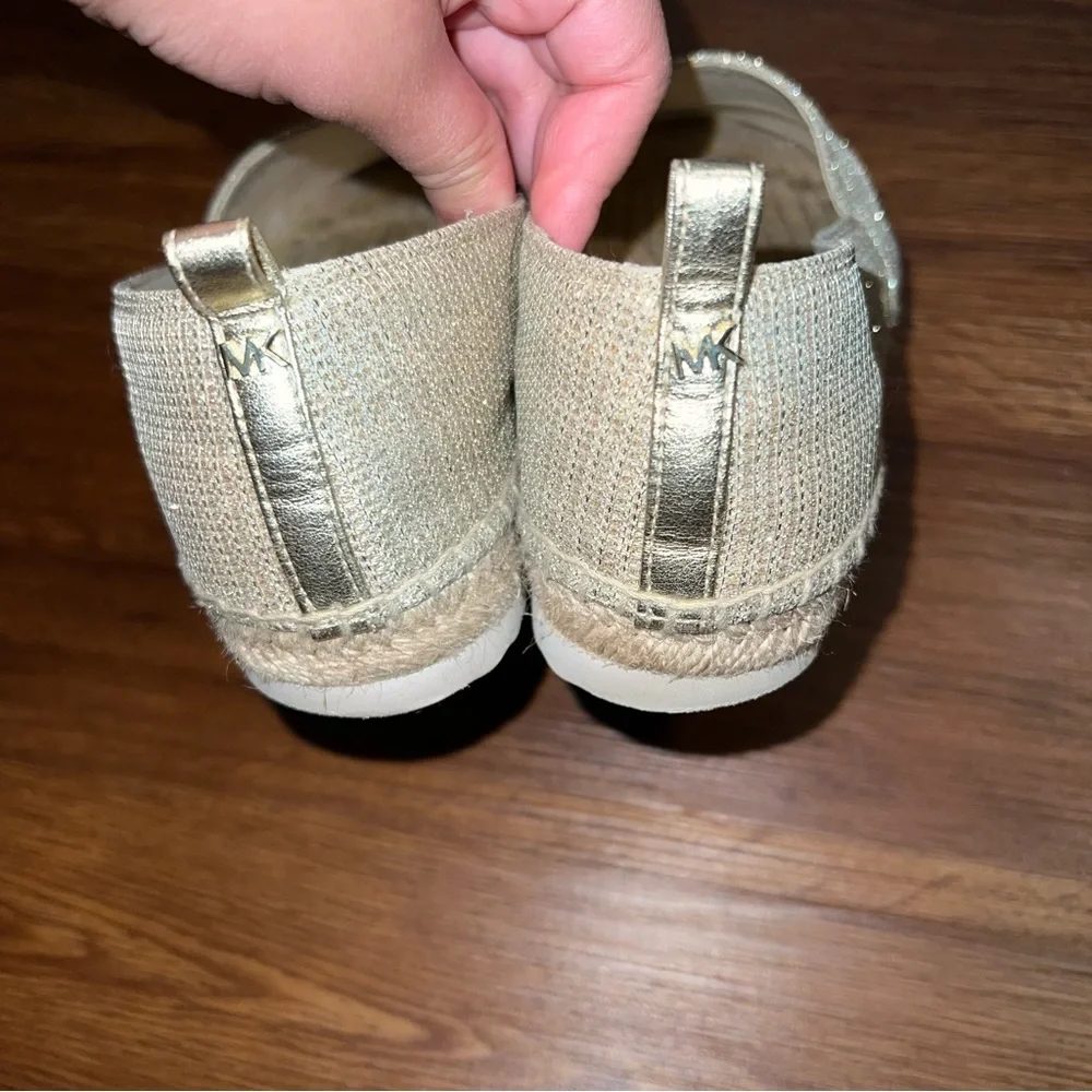 Michael Kors Gold Espadrilles Size 7.5